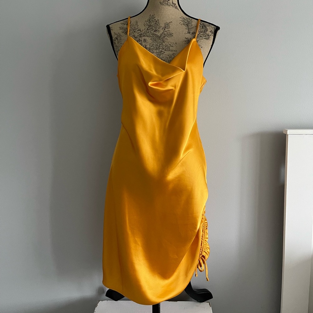Forever 21 Golden Satin Fabric